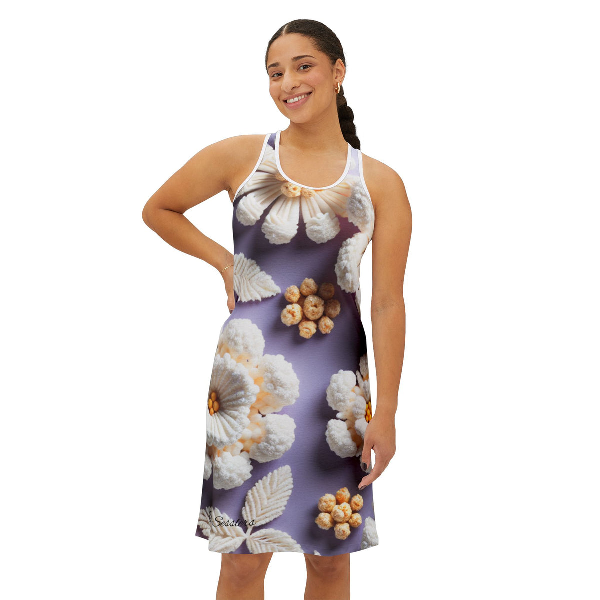 Next Level Razorback Dress Women's Racerback Dress (AOP) – The Launch Design